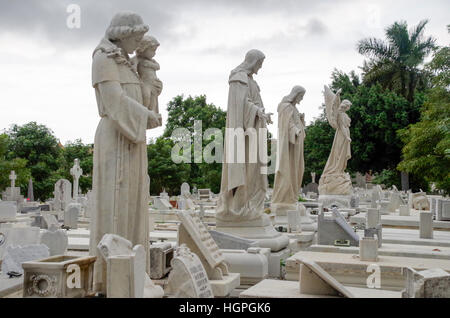 Christophe Colomb (cimetière Cementerio de Cristóbal Colón) à La Havane, Cuba Banque D'Images