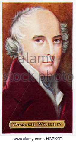 Marquis Wellesley 1760 - 1842), homme politique britannique et administrateur colonial Banque D'Images