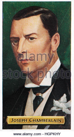 Joseph Chamberlain 1836 - 1914, homme politique et homme d'État britannique Banque D'Images