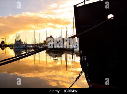 Marina de Hull de la proue du mépris Lightship Banque D'Images