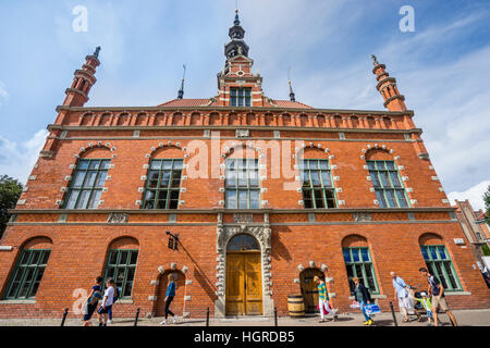 La Pologne, la Poméranie, Gdansk (Dantzig), Ancien hôtel de ville dans la vieille ville de Gdansk Banque D'Images