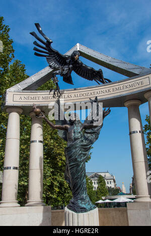 Monument aux victimes des nazis hongrois Banque D'Images