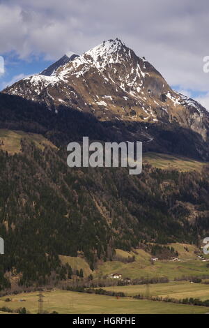 Dans les montagnes de ski à Kirchberg in Tirol, Autriche Banque D'Images