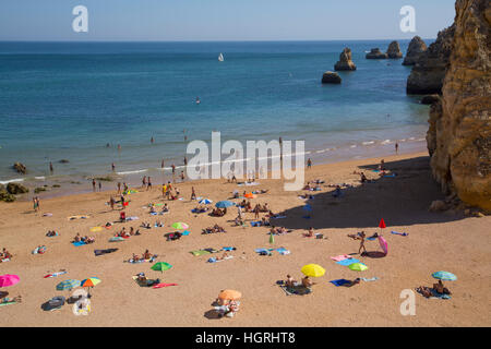 Praia Dona Ana, Lagos, Algarve, Portugal Banque D'Images