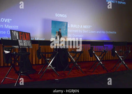 Atmosphère à la première de l'Electric Entertainment, 'Le Livre de l'amour' sur Pacific Theatres at The Grove à Los Angeles, Californie le 10 janvier 2017. Banque D'Images