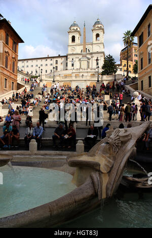 Espagne Scalinata di Trinità dei Monti Rome Italie Banque D'Images