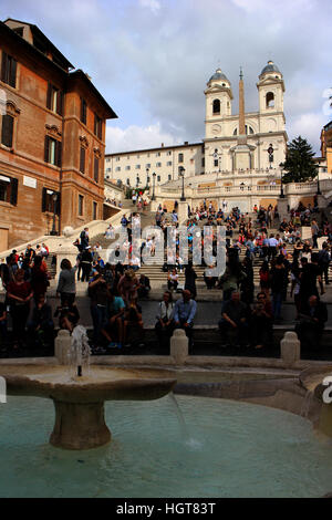 Espagne Scalinata di Trinità dei Monti Rome Italie Banque D'Images