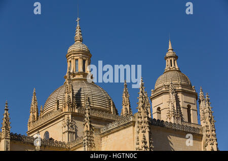 Nuestra Señora de la Asunción y San Frutas Cathédrale, Segovia, UNESCO World Heritage Site, Espagne Banque D'Images