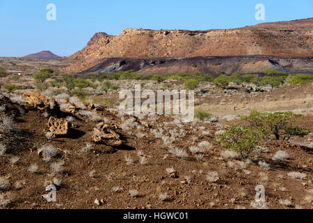 Montagne Brûlée, Damaraland, Namibie Banque D'Images