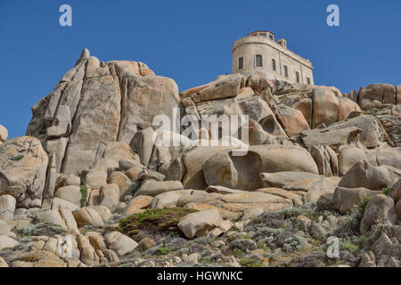 Granite rocks à Capo Testa, Sassari, Sardaigne, Italie Banque D'Images