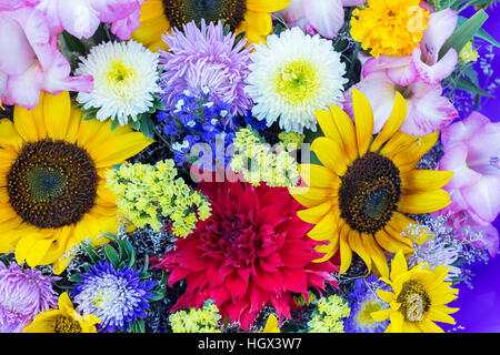 Close-up bouquet coloré Banque D'Images