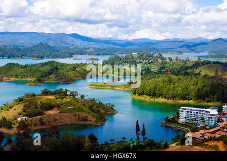 Vue panoramique à partir de roche de Guatape à Medellin, Colombie Banque D'Images