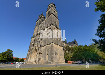 Magdeburger Dom, Am Dom, Magdeburg, Sachsen-Anhalt, Allemagne Banque D'Images