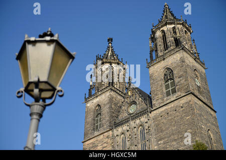 Magdeburger Dom, Am Dom, Magdeburg, Sachsen-Anhalt, Allemagne Banque D'Images