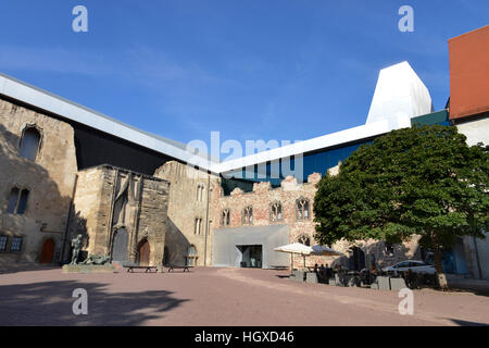 Burghof, Kunstmuseum, Moritzburg, Friedemann-Bach-Platz, Halle an der Saale, Sachsen-Anhalt, Allemagne Banque D'Images