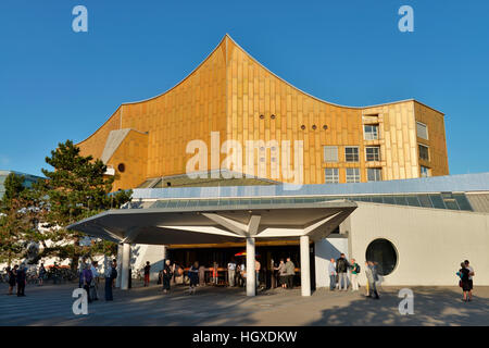 Philharmonie, Herbert-von-Karajan-Strasse, Tiergarten, Mitte, Berlin, Deutschland Banque D'Images