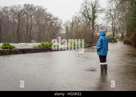 Inondations en Cumbria, North West England, UK weather Banque D'Images