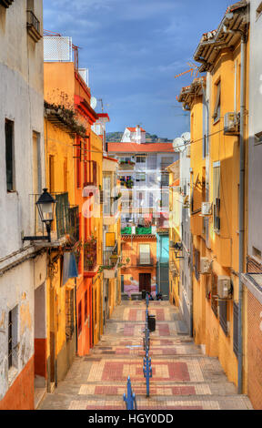 Street dans le centre historique de Malaga - Espagne Banque D'Images