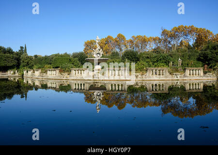 Florence. L'Italie. Jardins de Boboli (Giardini di Boboli), l'isolotto. Banque D'Images