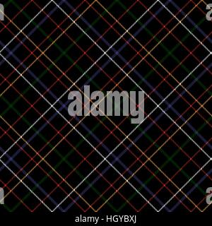 Damier noir tissu tartan diagonal texture transparente. Vector illustration. Modèle plat. Pas de gradient. Pas de transparents. EPS 10. Illustration de Vecteur