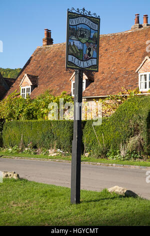 Turville dans Buckinghamshire devient le village fictif de Whitcombe Maillet pour la télévision britannique populaire-crime drama, meurtres, Midsomer Chilterns, Angleterre Banque D'Images