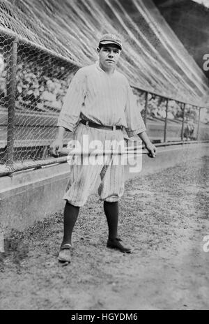 Babe Ruth, joueur de Ligue Majeure de Baseball, New York Yankees, Portrait, Bain News Service, 1921 Banque D'Images