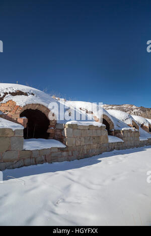 Redstone, Colorado - fours à coke, construit dans les années 1890, qui a produit le coke de charbon extrait à proximité pour le Colorado Fuel and Iron Company. Banque D'Images