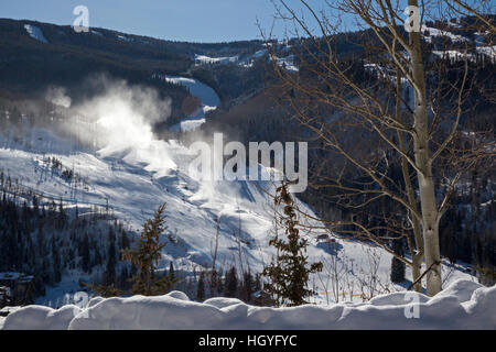 Vail, Colorado - Neige à station de ski de Vail Banque D'Images