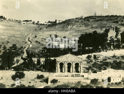 L'Eglise de toutes les nations 1946,basilique de l'agonie, le Mont des Oliviers à Jérusalem, jardin de Gethsémané, Bethléem, Palestine, Jérusalem, Israël, Banque D'Images