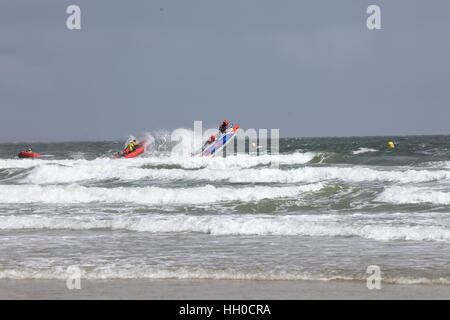 Zapcat RIB offshore racing circuit à Poole Sandbanks UK Banque D'Images