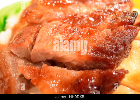 Chinese Cuisine barbecue de porc. Cha Shiu, Close up Banque D'Images