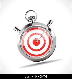 Chronomètre - concept cible Illustration de Vecteur