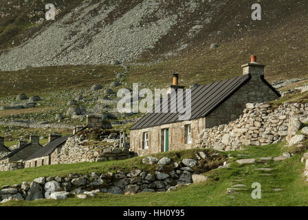 Hirta village, St Kilda, Hébrides extérieures, en Écosse, Royaume-Uni Banque D'Images