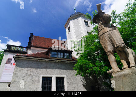 Dresde : Jägerhof (Hunter's court) avec le musée d'art populaire, Saxon , Sachsen, Saxe, Allemagne Banque D'Images