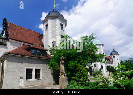 Dresde : Jägerhof (Hunter's court) avec le musée d'art populaire, Saxon , Sachsen, Saxe, Allemagne Banque D'Images