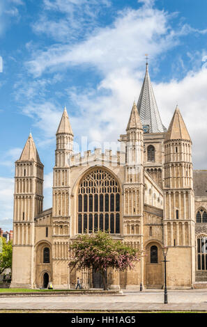 La Cathédrale de Rochester dans le sud-est de l'Angleterre. Banque D'Images