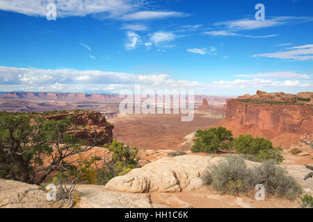 'Île de la sky' du Parc Narional Canyonlands dans l'Utah, USA Banque D'Images