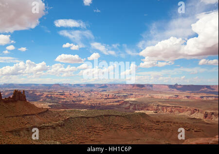 'Île de la sky' du Parc Narional Canyonlands dans l'Utah, USA Banque D'Images