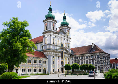 Waldsassen : Monastère de la basilique du cloître cistercien, Oberpfalz, Haut-Palatinat, Bayern, Bavière, Allemagne Banque D'Images