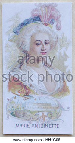 Portrait de Marie-Antoinette, dernière reine de France avant la révolution française Banque D'Images