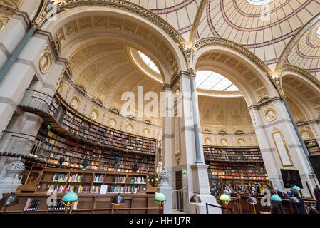 Paris France 14 Janvier 2017 : Célèbre Labrouste salle de cours dans la Bibliothèque Nationale de France rue Vivienne à Paris Banque D'Images