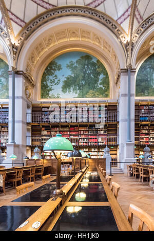 Paris France 14 Janvier 2017 : Célèbre Labrouste salle de cours dans la Bibliothèque Nationale de France rue Vivienne à Paris Banque D'Images