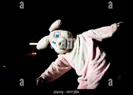 Milan, Italie. 14 janvier, 2017. Le groupe de rock américain Gree Day représenté sur scène comme ils font à Mediolanum Forum Assago dans Milan Italie. Credit : Roberto Finizio/Pacific Press/Alamy Live News Banque D'Images