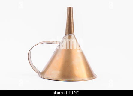Entonnoir en laiton antique Banque D'Images