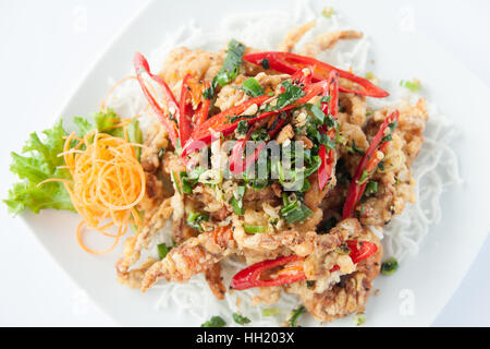 De crabe blanc sautées Banque D'Images