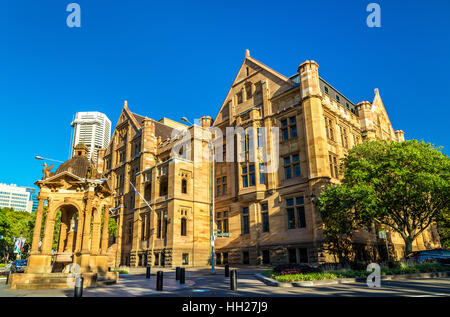 Bureau des titres de biens-fonds, un bâtiment néo-gothique en grès à Sydney Banque D'Images