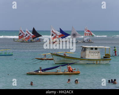 Jangadas à Porto de Galinhas Banque D'Images