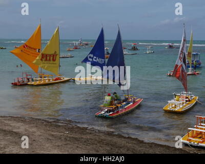 Jangadas sur la plage Porto de Galinhas Banque D'Images