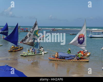 Jangadas à Porto de Galinhas Banque D'Images