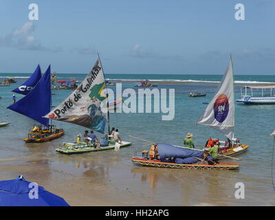 Jangadas à Porto de Galinhas Banque D'Images